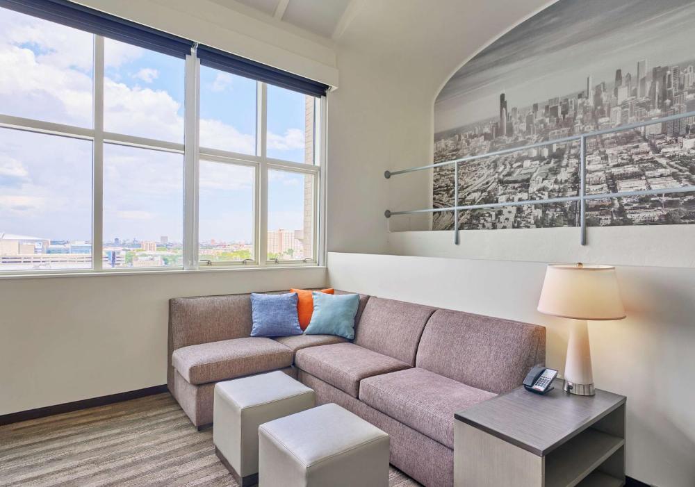 One-Bedroom King Suite with Sofa Bed and Kitchen interior